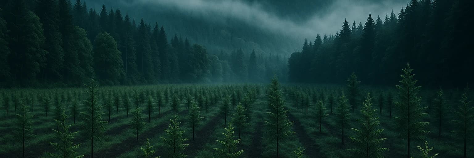 Naturlandschaft mit Sonnenaufgang — VerdantGrounds Mission